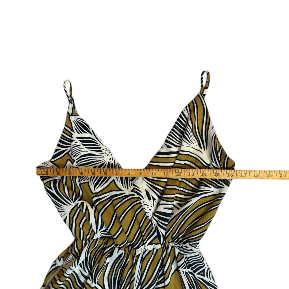 Sienna Sky Tropical Palm Print Wide Leg Jumpsuit Medium Resort - Picture 3 of 9